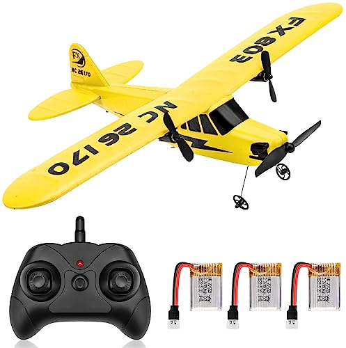 Avion RC FX-803 RTF 2,4 GHz 2CH Gyro 6 Axes EPP Télécommandé Planeur pour Débutants Adultes Enfants