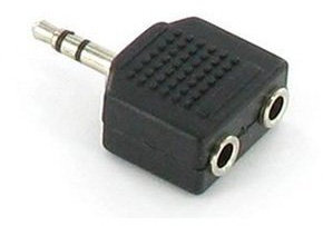 Jack splitter per cuffie jack da 3,5 mm, adattatore stereo doppio splitter per tablet, laptop e altri dispositivi audio