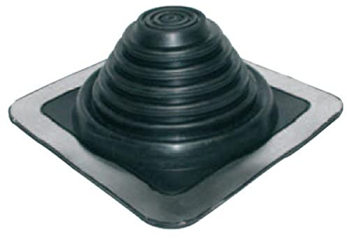 Sortie de toiture ronde universelle PIPÉCO, manchon en EPDM ajustable 101-209mm et embase aluminium ajustable