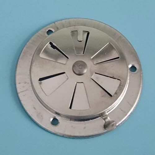 3 rejillas de ventilación de escape para barbacoa, acero inoxidable plateado, 9,5 x 9,5 x 3 cm, apto para horno de escape de aire, pieza de repuesto