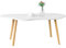 zomebar Computertisch, Kleiner Couchtisch, Mid Century Modern Tea Table, Living Room Center Minimalist Display Couchtisch mit Wolkenform (Weiß)