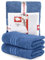 DecoHomeTextil Handtuch-Set 2 Handtücher in Blau aus 100% Baumwolle, hochwertig, kuschelweich und saugstark