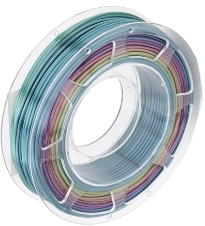 Lot de Filaments PLA pour Imprimante 3D de 1,75 Mm, Filament Arc-en-Ciel, Changement de Couleur Rapide, dégradé Bleu Violet Orange Jaune, Changement de Couleur du Filament
