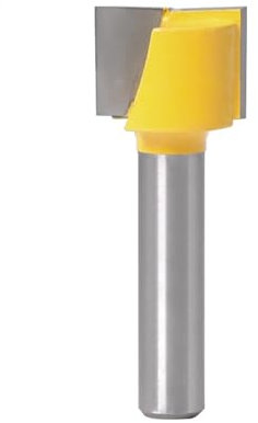 1pcs 8mm Shank Surface Planing Bottom Cleaning Router Bit, Cutting Dia 16/18/20/22/25mm CNC Carving Woodworking Milling Cutter Arbide Tipped Cleaning Bottom Cutting Tool(8X18mm)