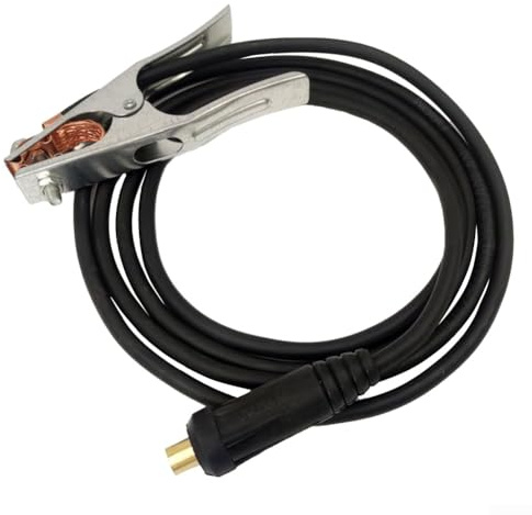 ZAMETTER Grounding Clamp Professional 300A Welding Ground Clamp Earth Cable Le-ad Heavy Duty MIG TIG Welding Machine Connection with Insulated Handle for MIG TIG Welding Machine(3Meter)