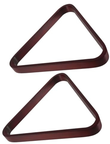 ORFOFE Triangle de Billard en Bois Massif 572 MM pour 9 Boules – Lot de 2 Triangles Râteliers Compatibles Billard Américain Snooker et 9-Ball – Accessoire Stable et Solide Couleur