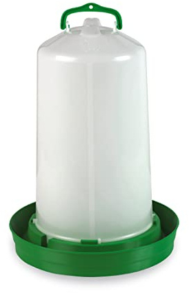 Sanibird Bebedero Premium Gallivas y Aves de Corral. 12 litros. con Tapón Verde