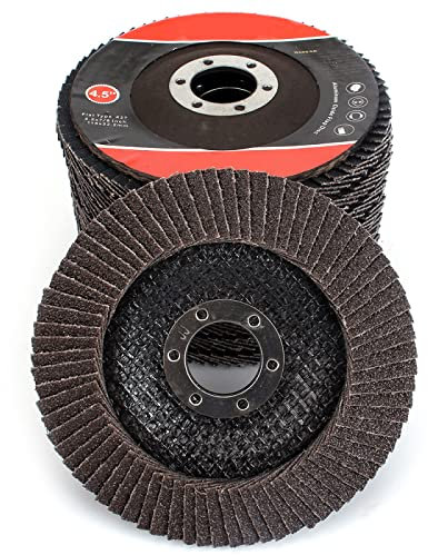 10 Pezzi Dischi Lamellari Da 4,5 Pollici Dischi Abrasivi Da 115 Mm Mole Lame 60/80/100/120/240/320 Grana Per Kit Abrasivo Smerigliatrice Angolare,Grana 240