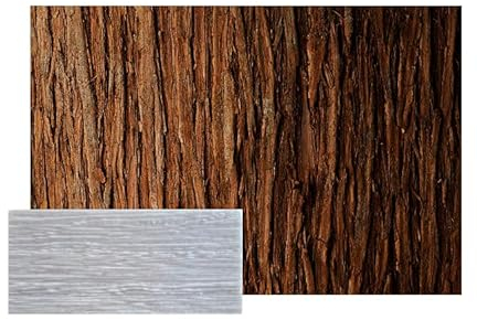 TK Stampi per calcestruzzo stampato in silicone flessibile e riutilizzabile. Stampo per lastre di calcestruzzo stampato imitazione corteccia d'albero 40 cm x 20 cm Made in España