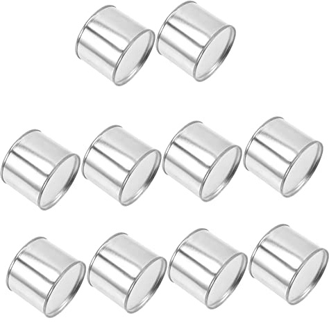 EXCEART 10 Pack 100ml Metal Paint Cans Lid Empty Airtight Containers for Oil Paint and Pigment Multipurpose Storage Tins for Crafts and Colour Mixing Silver
