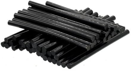 AWSPLASTIC Colla a Caldo Nera Professionale PDR per Ventose Estrattori Levabolli Confezione 1 Kg - 47 Stick 11x200 mm