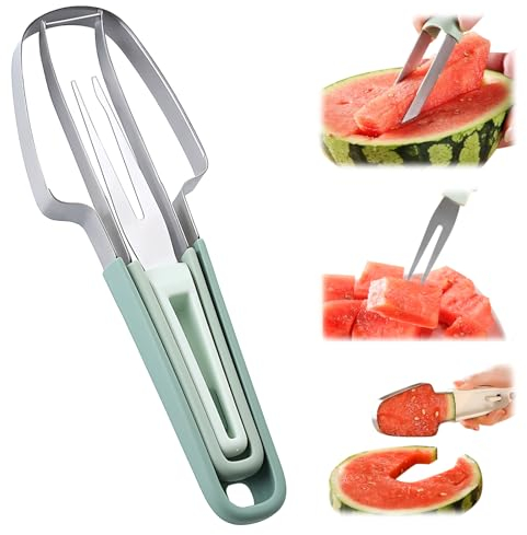 Taglierina per anguria 2024, 3 in 1, in acciaio inox, per affettare anguria e mulino a vento, utensile da cucina per affettatrice, utensile da cucina, affettatrice, gadget da cucina, affettatrici,