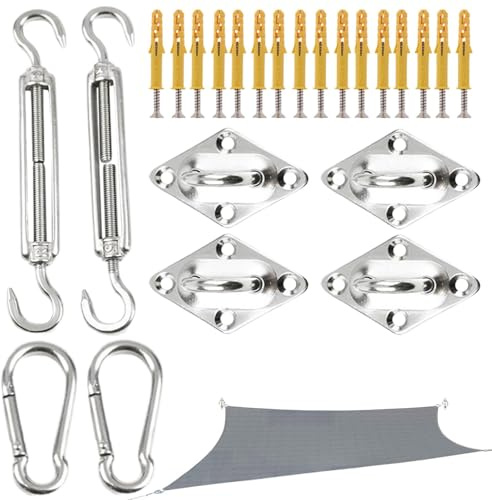 Kit de montaje para velas de sombra, kit de montaje para vela, accesorios de reparación, herramientas de instalación, fijación de toldos de alto rendimiento para sombra de sol