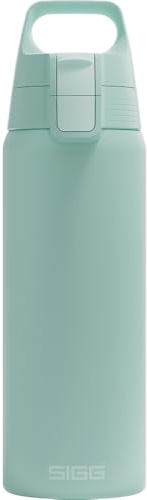 SIGG - Edelstahl Trinkflasche - Shield ONE Milky Blue - Für Kohlensäurehaltige Getränke Geeignet - Auslaufsicher - Federleicht - BPA-frei - Outdoor & Fitness - Blau - 0.75L