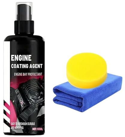 Dégraissant Moteur Haute Performance | Spray Dégraissant Moteur 100 mL | Accessoires Nettoyage Auto pour Nettoyage Huile | Pièces Voiture Camion Moto Baie Compartiment Extérieur