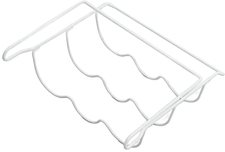 Kylskåpsflaskhållare, kraftiga lager, blank glans, tjockmetall, kylskåpsflaskhållare, kylskåpshållare, ölburkförpackning, 33 x 31,5 x 11,5 cm, järn