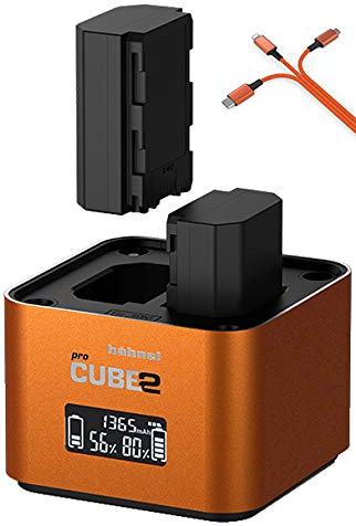 Hähnel ProCube 2 Doppel-Ladegerät kompatibel mit Sony Akku NP-FZ100 / NP-FW50 / NP-BX1