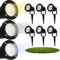 Gartenstrahler 6er-Set HORTI Spike Gartenleuchte GU10 Wasserdicht IP65 Strahler außen mit Erdspieß schwenkbar Schwarz LED 6W kaltweiß 6500 K Wegeleuchten Baumbeleuchtung Gartenlichter Reflektor