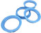 4 anneaux de centrage 70,0-57,1 I 70,0 sur 57,1 - Bleu clair