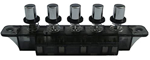 Interruptor De Teclado para Campana De Cocina, Interruptores De Teclado De Tipo Piano De 5 Pulsadores, Botón De Encendido para Campana, Secador De Pelo, De Suavizar