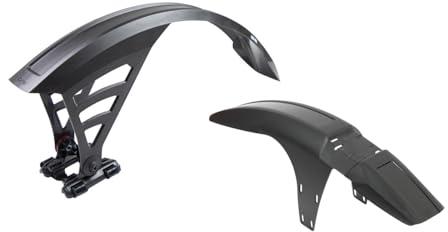 ZEFAL Set FM30/RS75 mit Zwei Schutzblechen für MTB, 29 Zoll und 27,5 Zoll – Schutzblech vorne und hinten Deflector FM30 und RS75, Schwarz