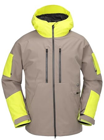 Volcom Insulated Ski Baggy Fit Winter Jacket WFO-Chaqueta de Invierno aislada para esquí y Snowboard, Castaño S5, XX-Large para Hombre