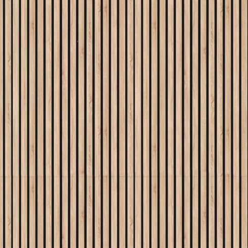 Nord Plus Panneaux muraux en MDF, acoustiques, pour décoration d’intérieur, tatouages muraux, matériau 3D, 1 cm d'épaisseur, 1 pièce = 0,54 m² (Varsovie, 60x60 cm)