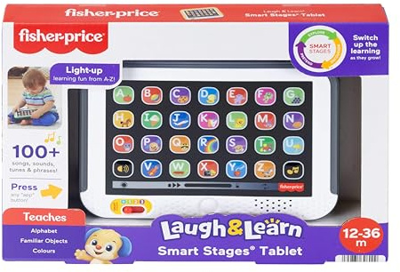 Fisher-Price Laugh & Learn Smart Stages Tablet Musical Toy, UK English