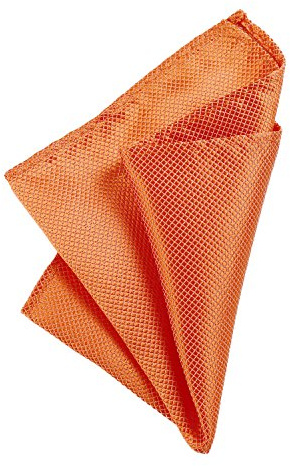 DonDon Pochette de costume homme mouchoir 21 x 21 cm pour des occasions festives - orange foncé
