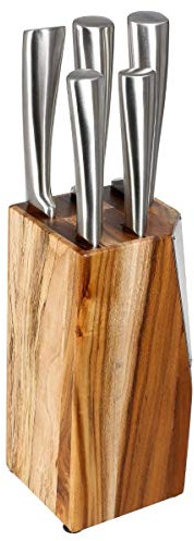 UNIVERS-DECOR - Bloque de 5 cuchillos de acacia Secret de Gourmet