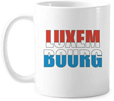 Tasse mit Länderflagge Luxemburg Keramik Kaffee Porzellan Tasse Geschirr