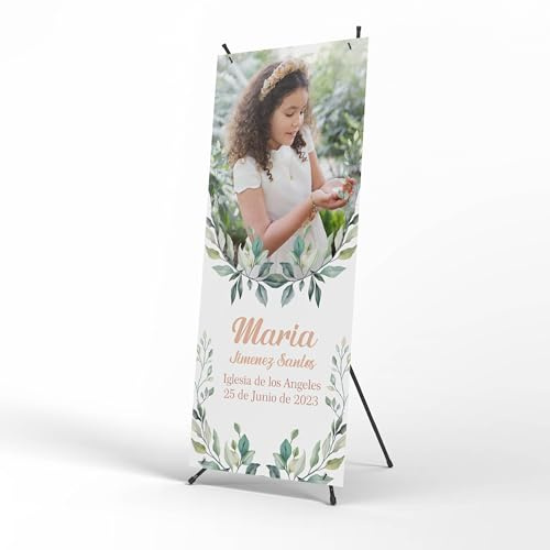 Cartel Personalizado Comunion - Photocall comunion con Foto para Decoracion