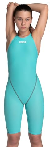 arena Powerskin ST Next Einteiliger Badeanzug für Mädchen, FINA-zugelassener Wettkampfanzug, Schwimmanzug für Mädchen aus Recyceltem Material, Gefütterter Einteiler für Mädchen mit Verstärkten Trägern