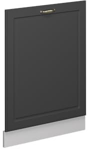 Vicco Geschirrspülblende Fame-Line, Anthrazit-Gold Landhaus, 60 cm ohne Arbeitsplatte