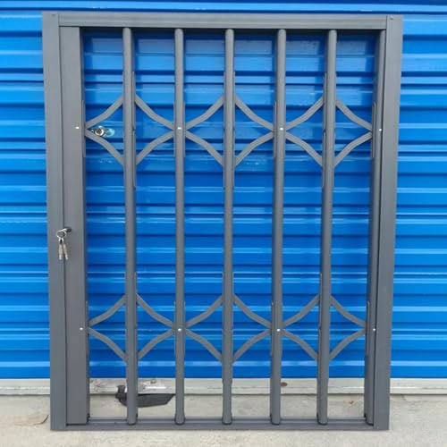Rejas para Ventanas Exteriores Barras de Ventana Extra Anchas para Niños, Protectores de Ventanas Plegables para La Seguridad del Hogar, Reja Metálica Corrediza de Protección para Ventanas, 50, 60, 70