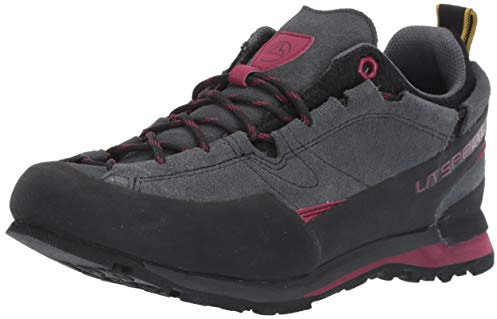 La Sportiva Women's Boulder X Approach/Hiking Shoes, Carbon/Beet, 7.5-8