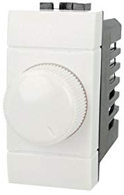 A2ZWORLD Regulador de Intensidad con Perilla 220 V, Compatible con Bticino Living Light (Blanco)