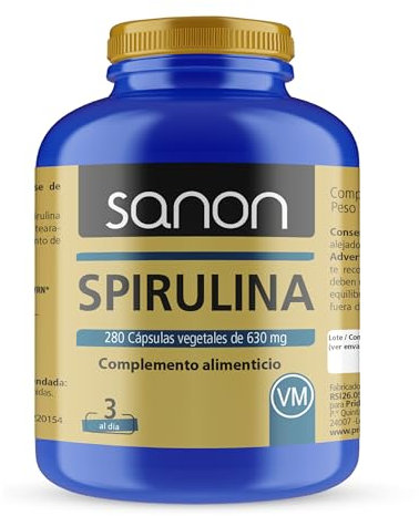 Sanon Spirulina De 630 Mg 280 Cápsulas