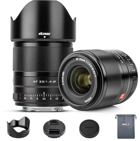 VILTROX 33mm F1.4 Objectifs autofocus pour Appareil photo Fuji X Mount Lentilles Pro Standard Camera Lenses compatible avec Fujifuilm X-T5 X-H2S X-S10 X-T30II X-T20 X-T10 X-T4/-T3/-T2/-PRO3/-M1/-H1-E4