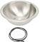 Évier de Cuisine Rond en Acier Inoxydable 304 ,Tréfilage ,Facile à Nettoyer ,pour Camping car et Bateau
