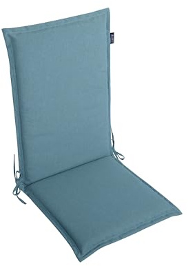 LILENO HOME Cuscino per sedia da giardino, schienale alto in aqua, comodo lettino per mobili da giardino, cuscino per sedie pieghevoli in Malta