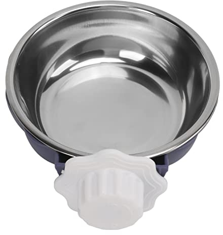Cuenco para Perros 2 en 1, Cuenco Colgante de Acero Inoxidable para Gatos, Cuenco de Agua Extraíble para Comida, Cuenco Pequeño para Conejos para Jaula, Cuenco de Alimentación