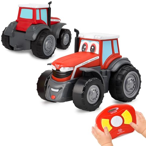 JAMARA 405321 Massey Ferguson My First RC Tractor 2,4 GHz con Sonido – Agricultura Juguetes Tractor de Juguetes Niño Niño Regalo para Niños Primer Vehículo teledirigido