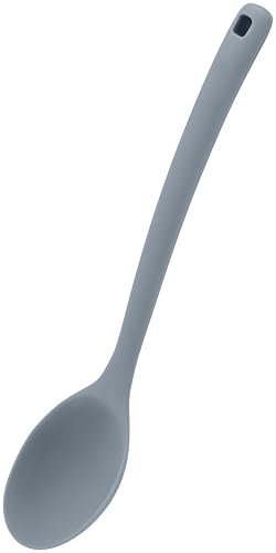 Judge Silicone Kitchen Tools, Solid Spoon, Dishwasher Safe, Non-Slip Handle, Suitable for Non-Stick Surfaces