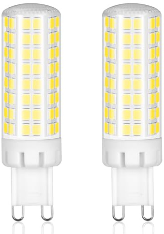 Karyoosi Pack de 2 Bombillas LED G9 7W (Equiv. 60W), 950LM Blanco Frío 6000K, No Regulable, Sin Parpadeo
