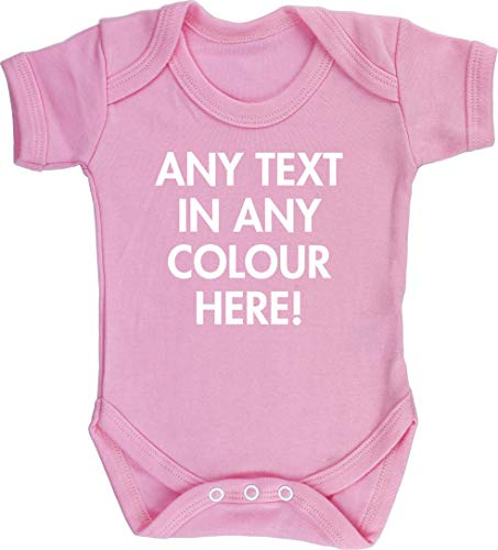 Hippowarehouse Personalised baby vest bodysuit (short sleeve) boys girls