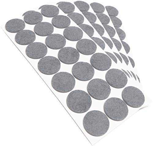 Adsamm® / 105 x Selbstklebende Filzgleiter/Grau/ø 30 mm/Rund/Möbelgleiter aus Filz mit 3.5 mm Stärke/Möbel- und Bodengleiter