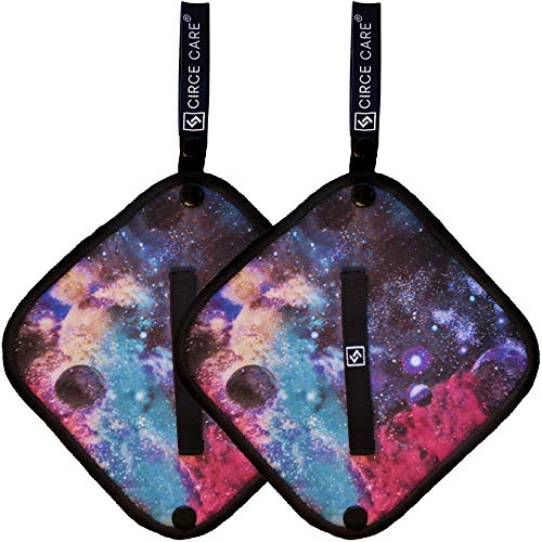 CIRCE CARE Pee Cloth: Silver Infused Pee rag for Women who Pee Outdoors, Reusable Absorbent Wipes, Ecofriendly alt. to Toilet Paper, Female Urination Solution for Camping, Hiking (2pcs Galaxy)