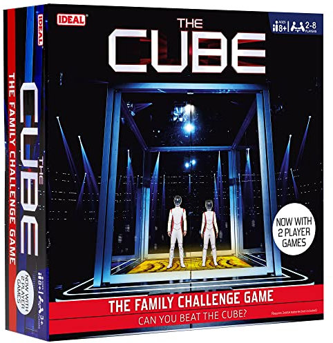 IDEAL | The Cube: The family challenge game, can you beat the Cube? | Family TV Show Board Game| For 2-8 Players | Ages 8+