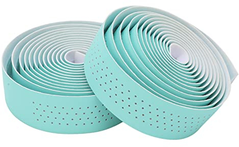 VGEBY 2 Stück Stoßdämpfendes PU + Eva Lenkerband Komfortables Rennrad Lenkerband 200 cm / 78.7 Zoll für Den Radsport(Bianchi Grün)